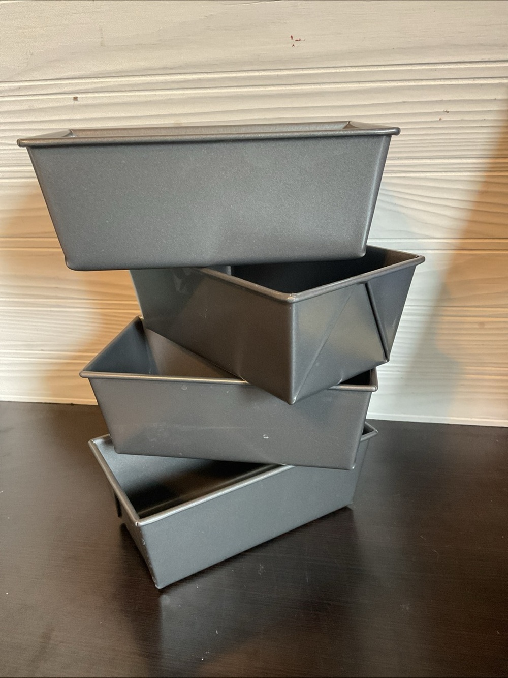 Chicago Metallic Gray Mini Loaf Pan Set - 4 Pack